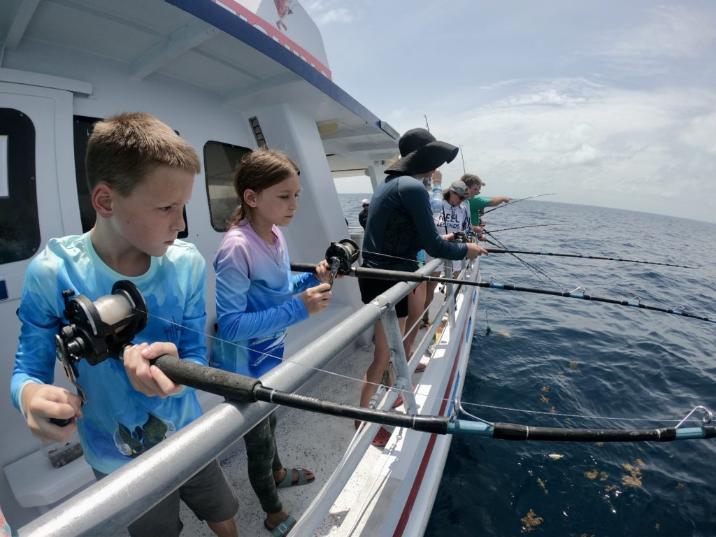 Offshore fishing with a fishing charter in the Florida Keys - Family Friendly Things to Do in the Florida Keys - by unofficialflorida.com.