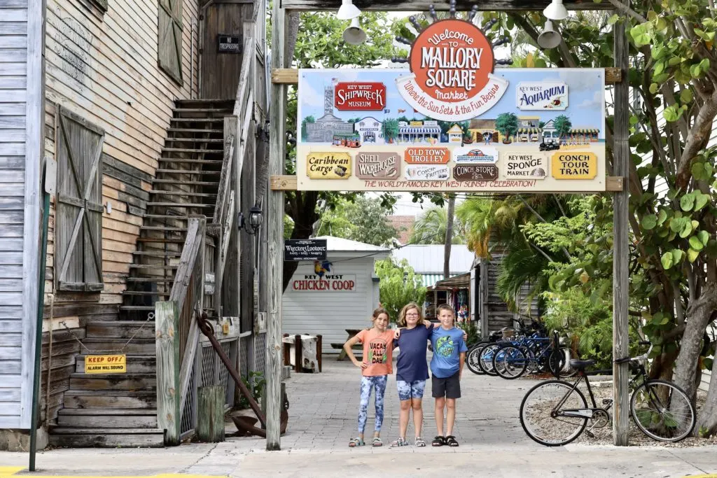 Mallory Square in Key West - Family Friendly Things to Do in the Florida Keys - by unofficialflorida.com.