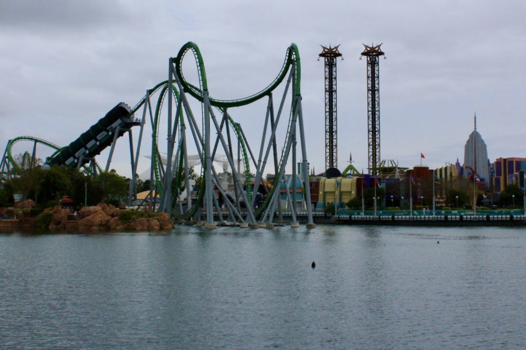 The Incredible Hulk Coaster - The 19 Best Roller Coasters in Florida - by unofficialflorida.com.