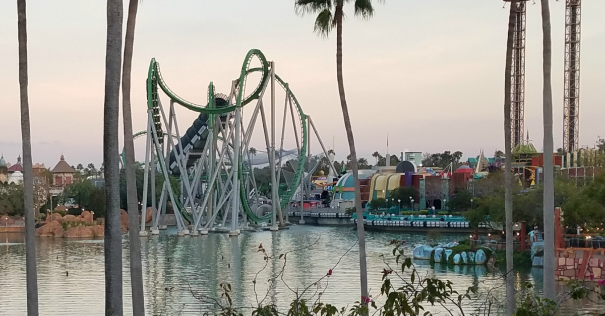 The Incredible Hulk Coaster - Complete List of Rides at Universal Orlando Resort - by unofficialflorida.com