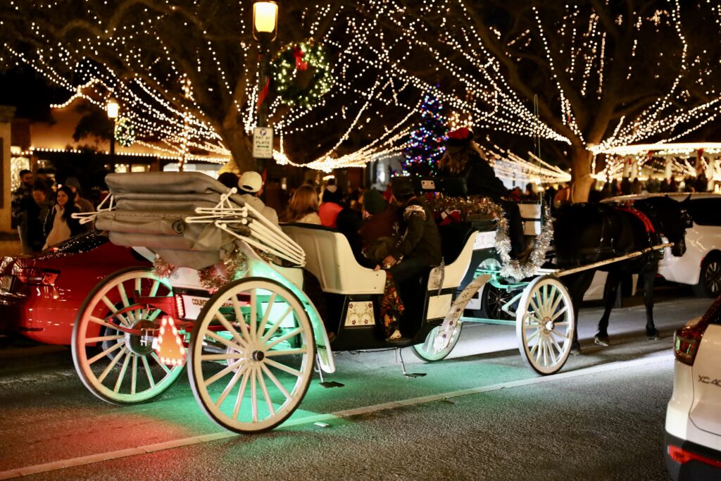 5 Ways to See St. Augustine's Nights of Lights - Horse Drawn Carriage Ride - unofficialflorida.com.